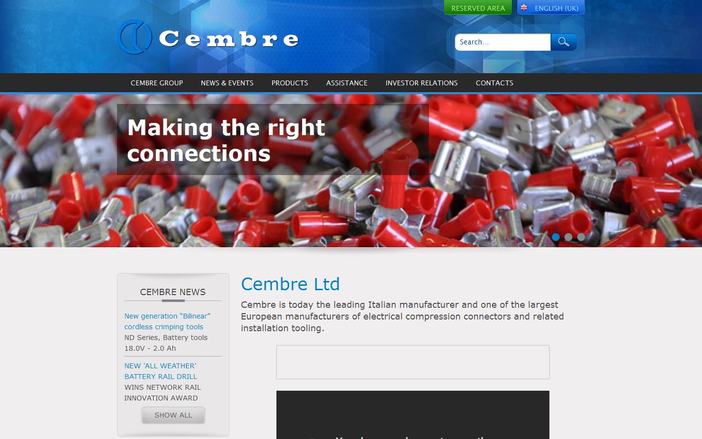 Cembre Website