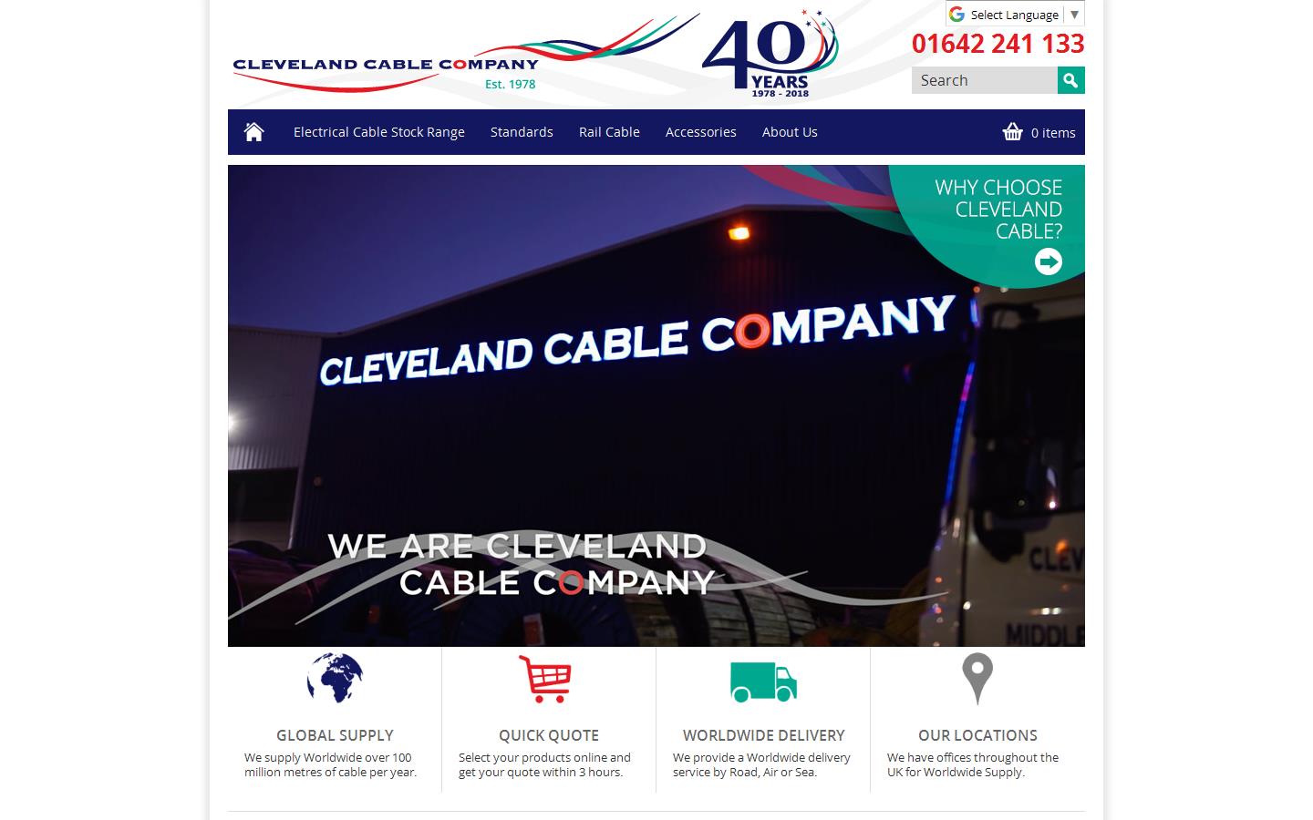 Cleveland Cable Co. Ltd Website