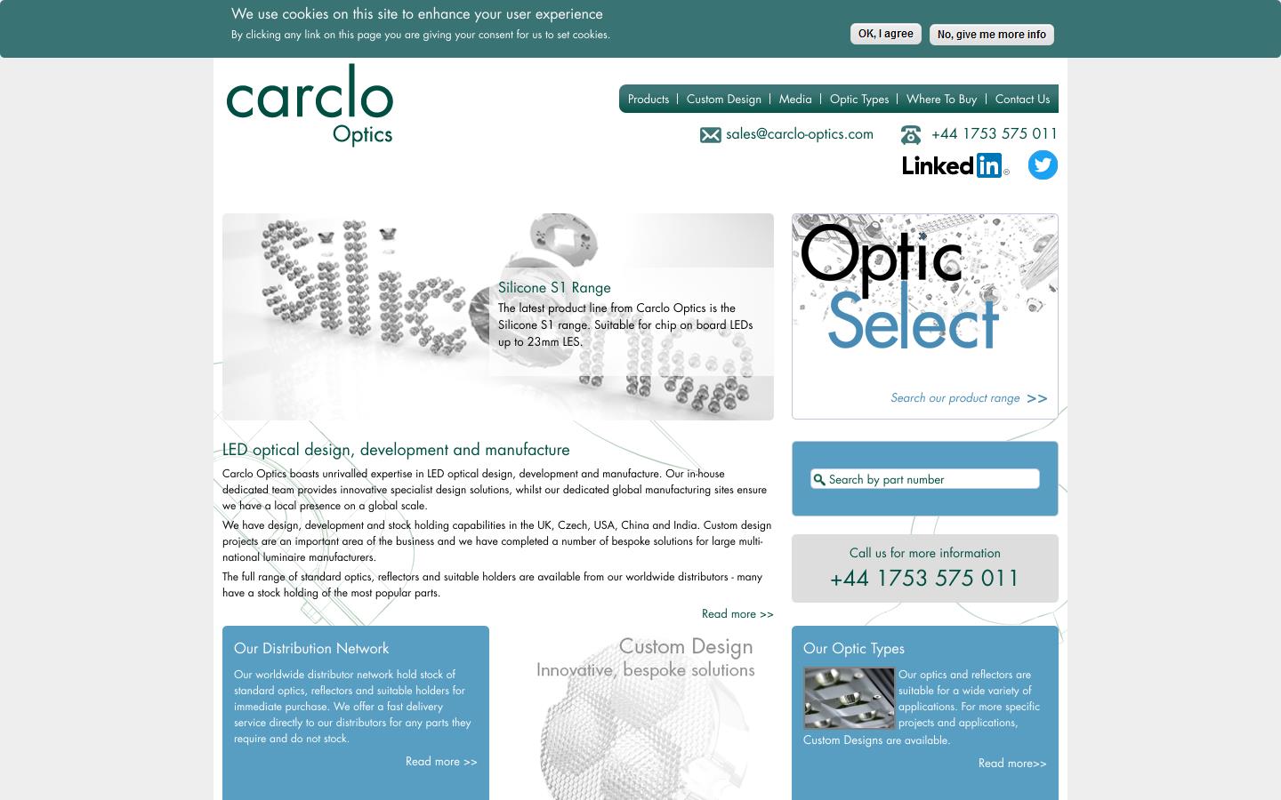 Carclo Optics Website
