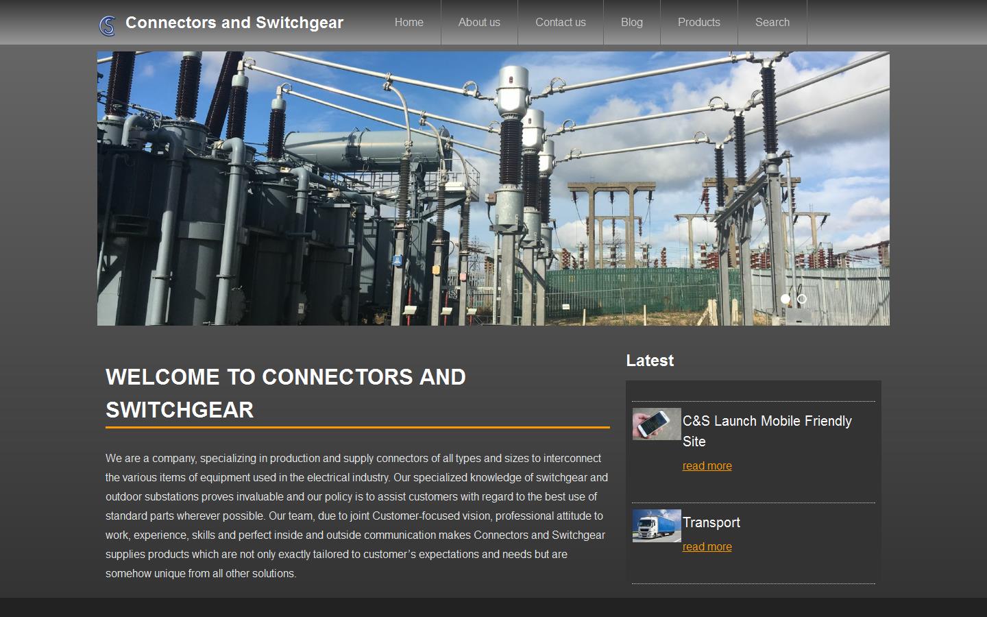 Connectors & Switchgear Ltd Website