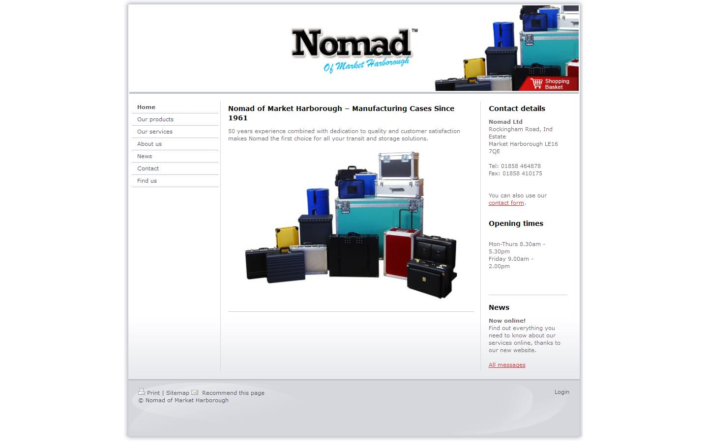 Nomad Ltd Website