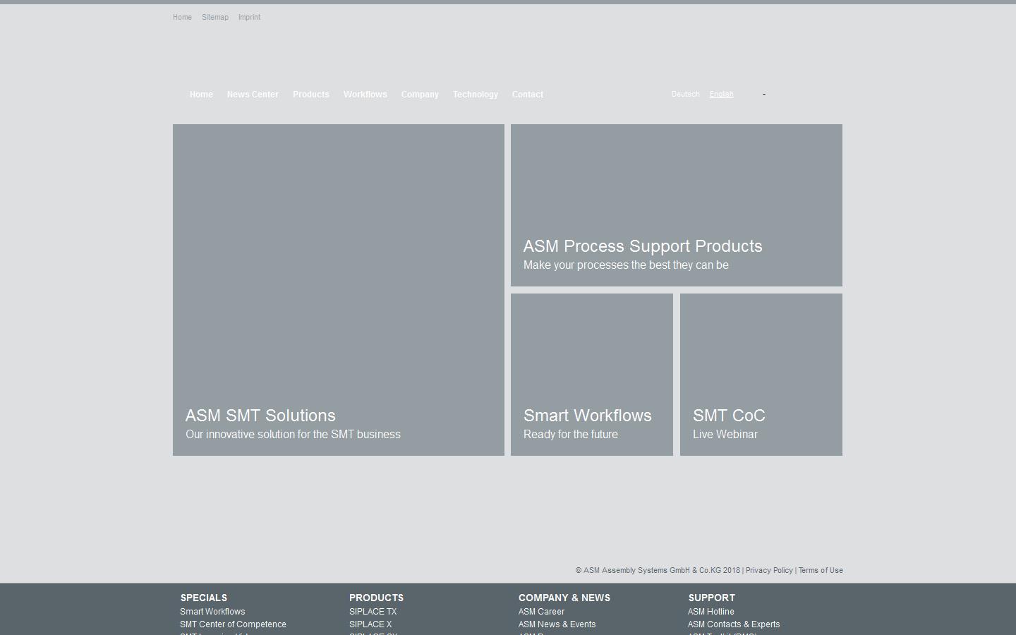 Dek Printing Machines Ltd Website