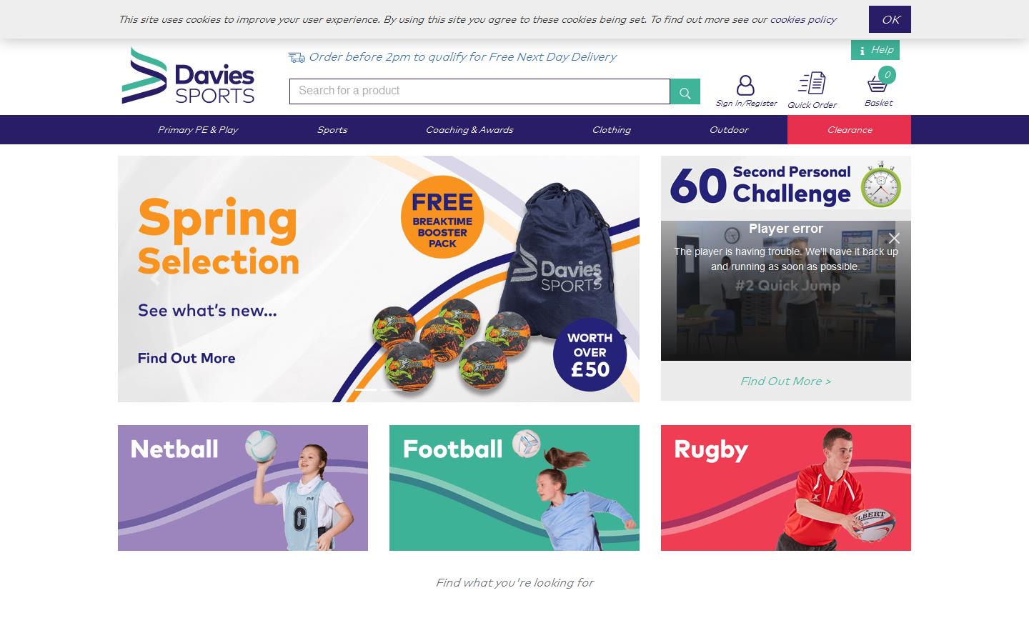 Davies Sports Website