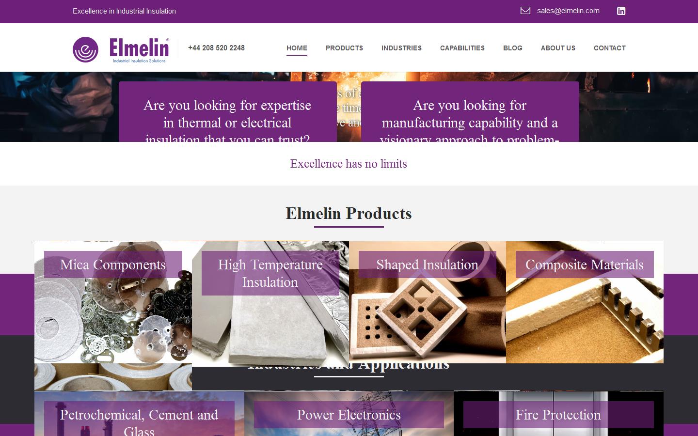 Elmelin Ltd Website