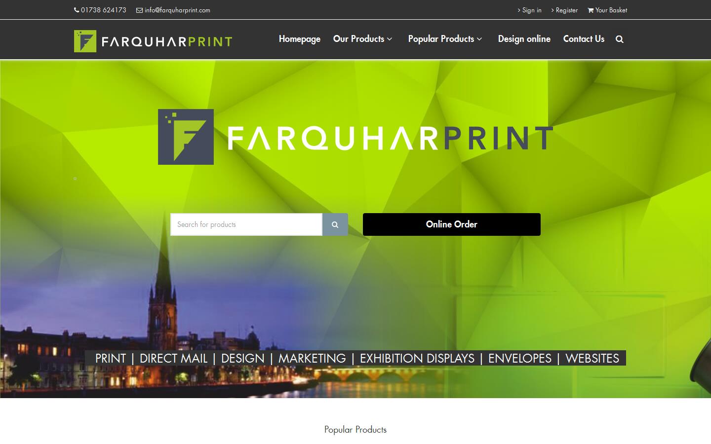 Farquhar & Son Ltd Website