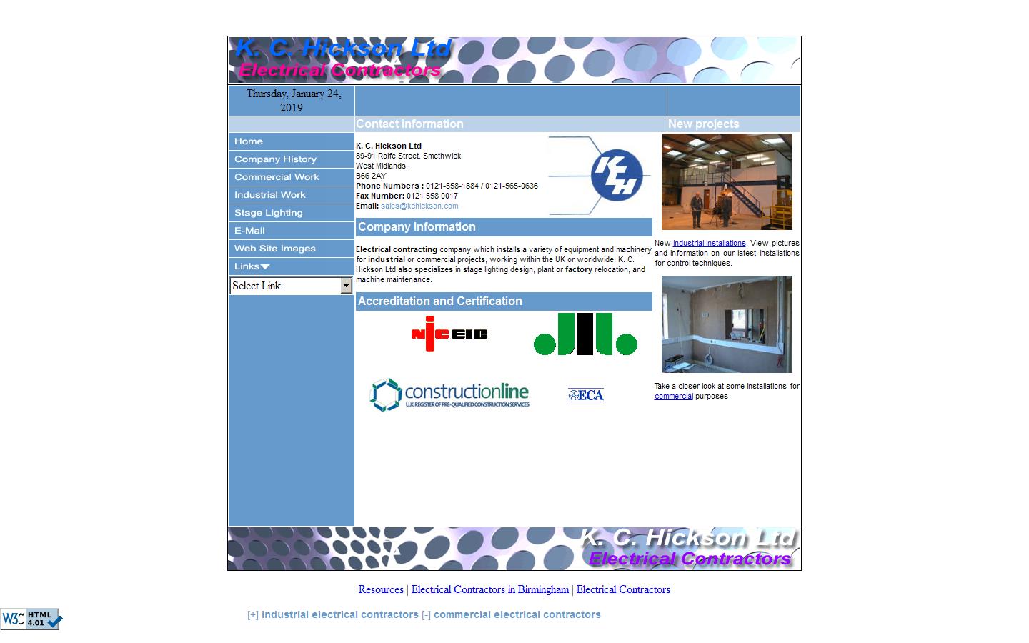 K C Hickson Ltd Website