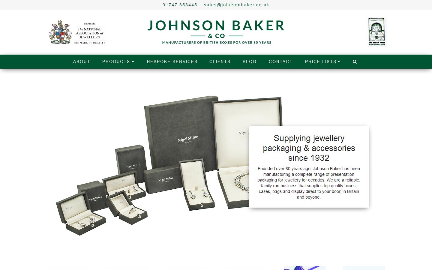 Johnson Baker & Co. Ltd Website