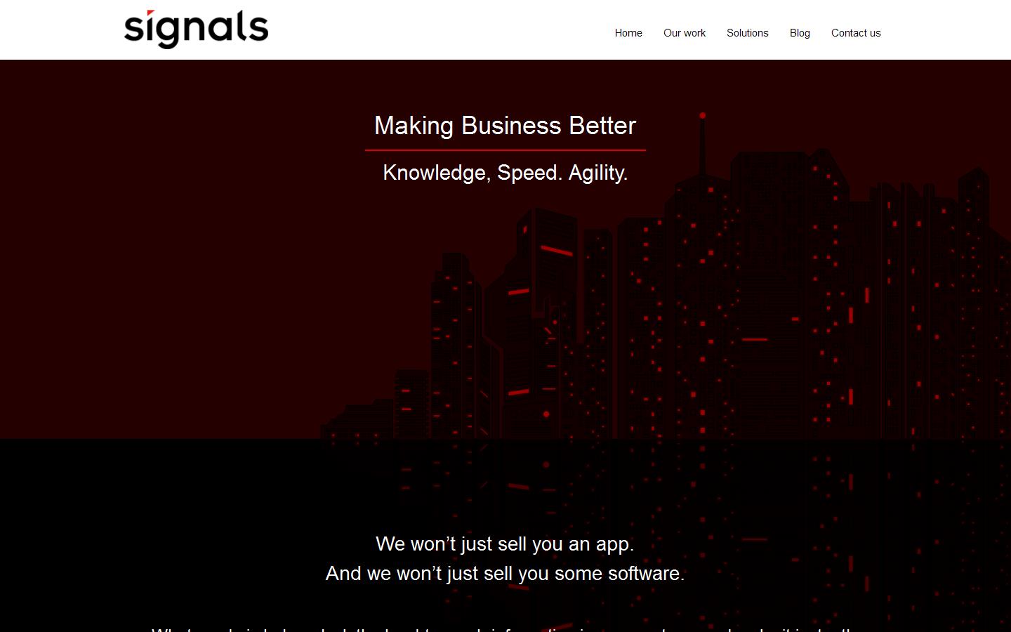 Signals Ltd Website