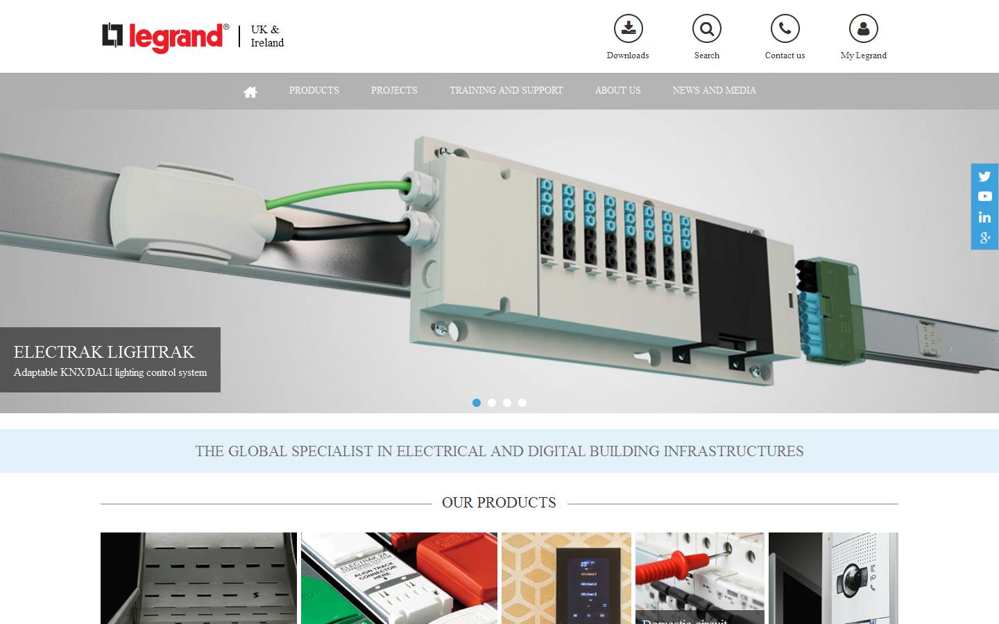 Legrand Electric Ltd Website