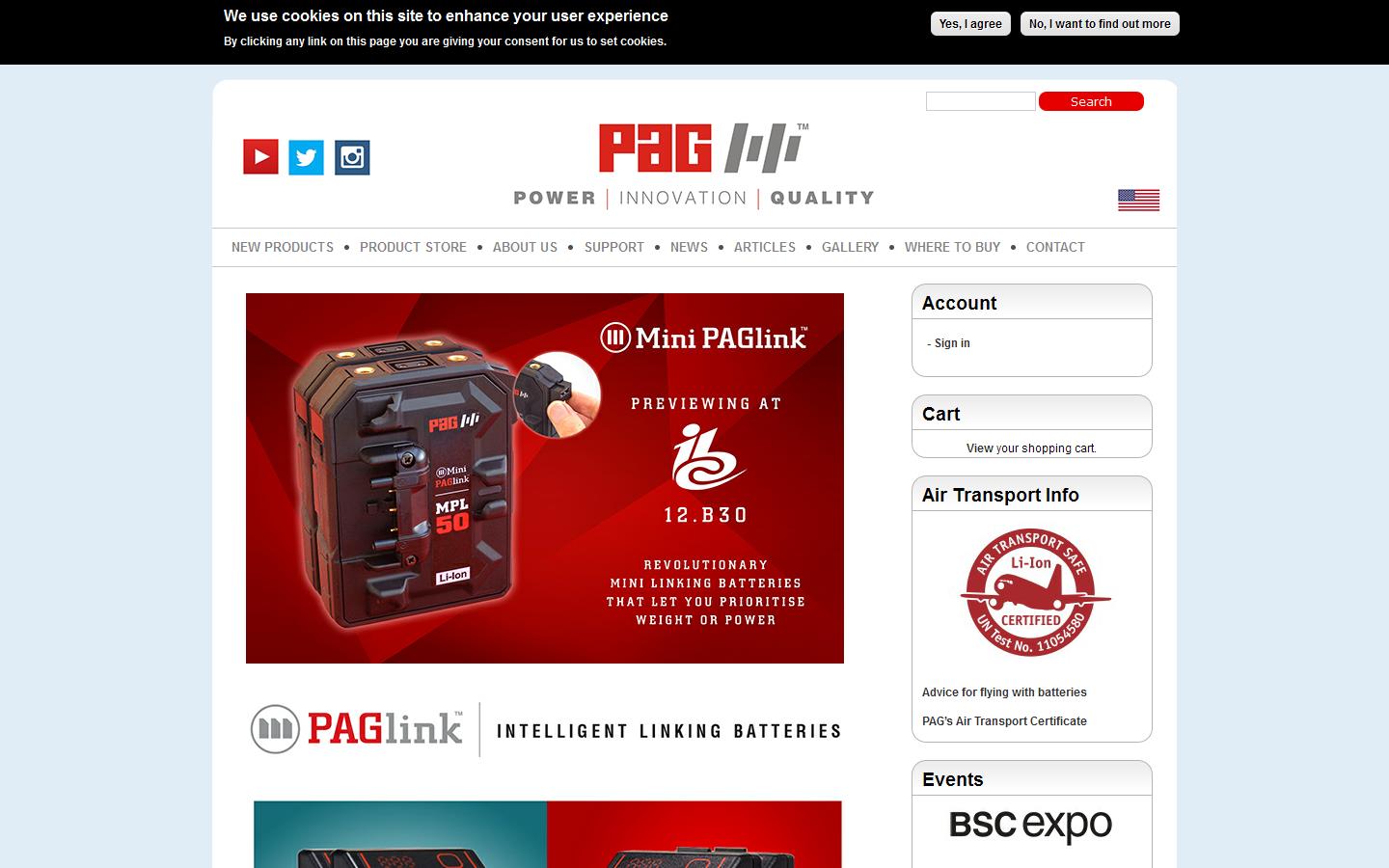 P A G Website