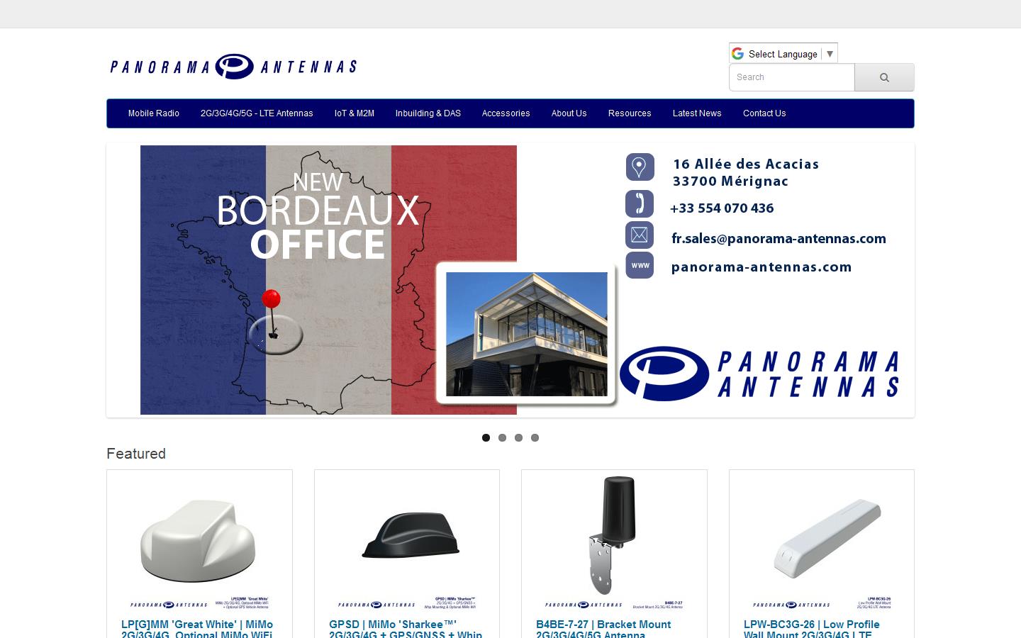 Panorama Antennas Ltd Website