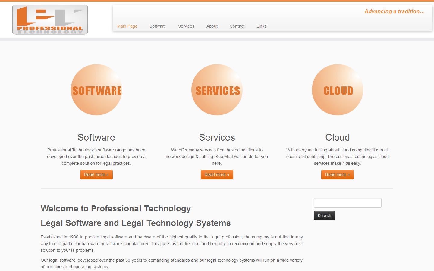 Professional Technology Website