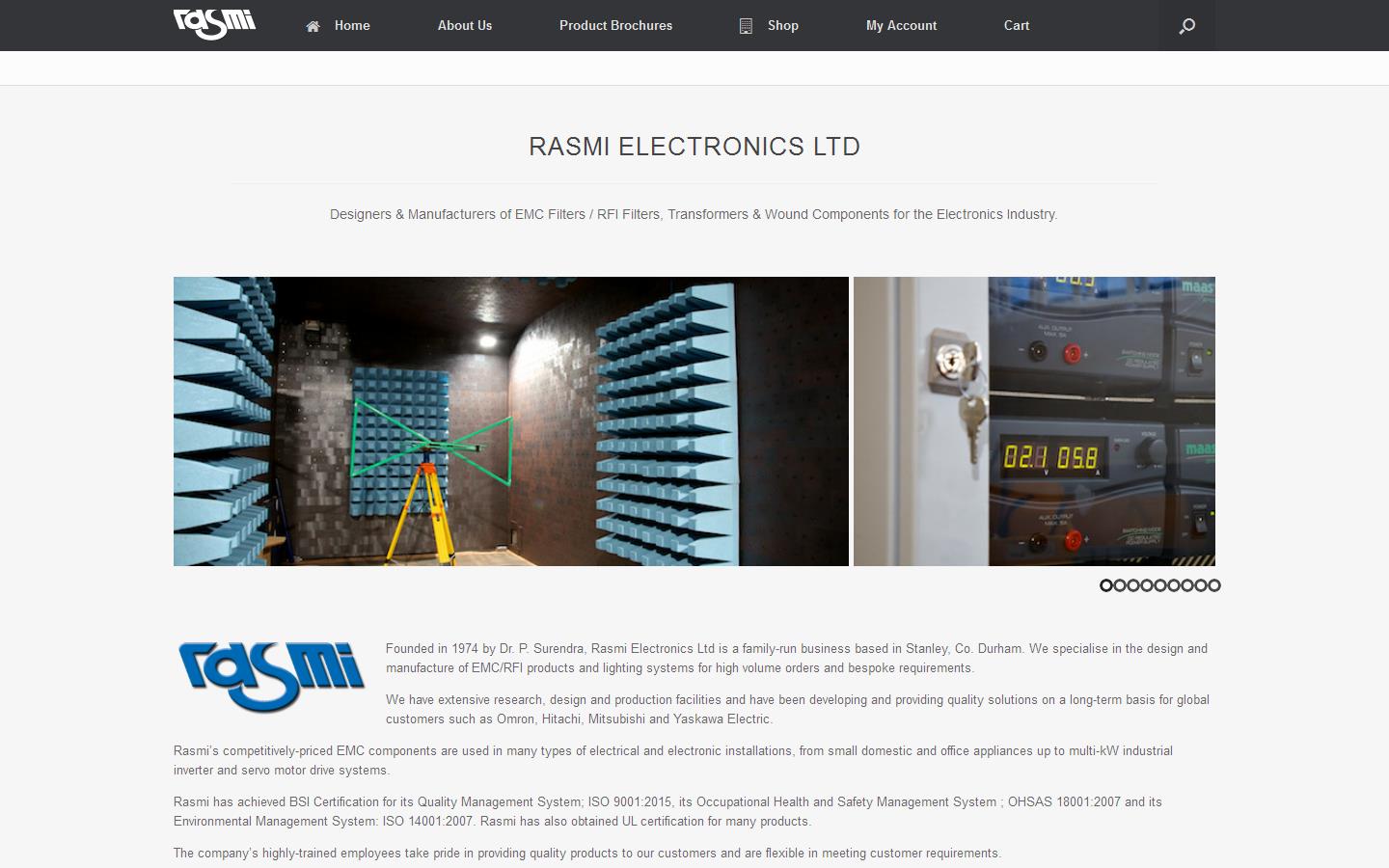 Rasmi Electronics Ltd Website
