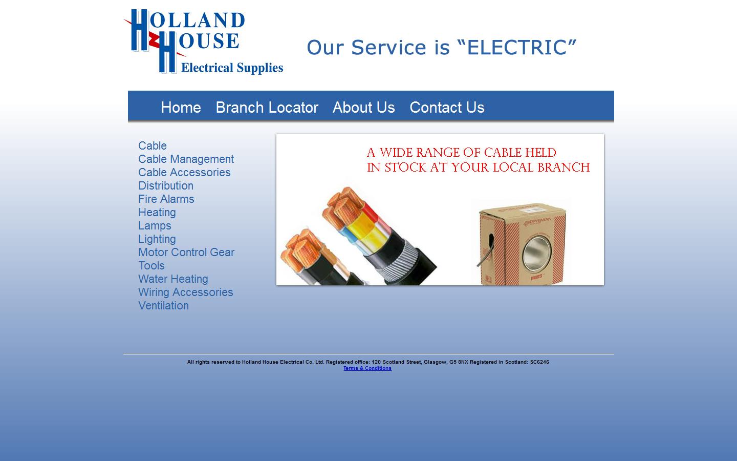 Holland House Electrical Website