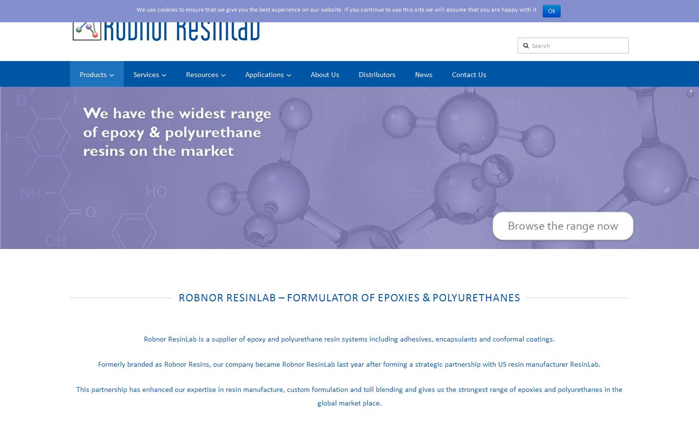 Robnor Resinlab Website