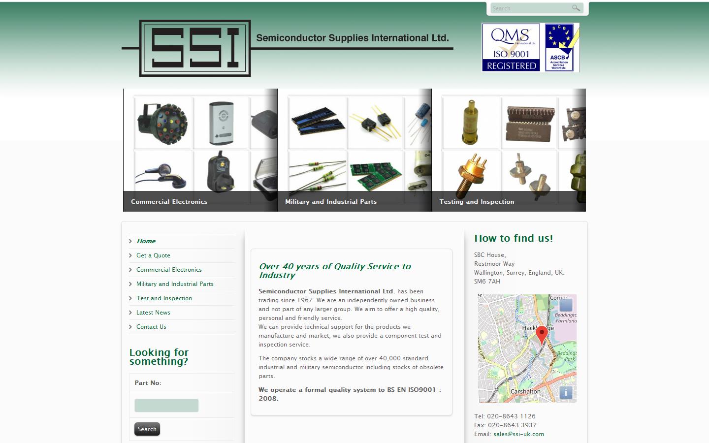 Semi Conductor Supplies International Ltd Website