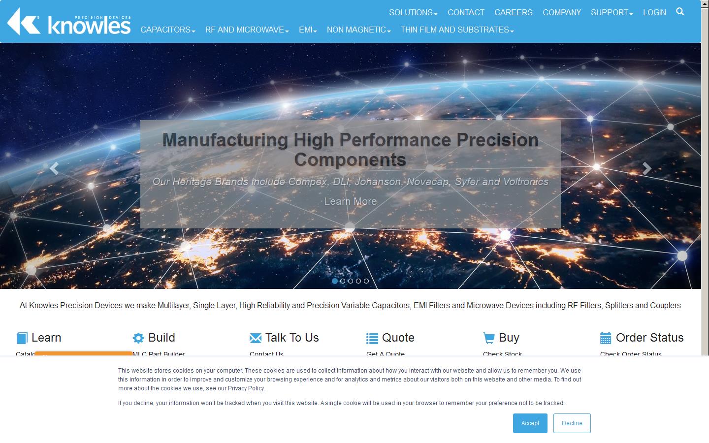 Knowles UK Ltd Website