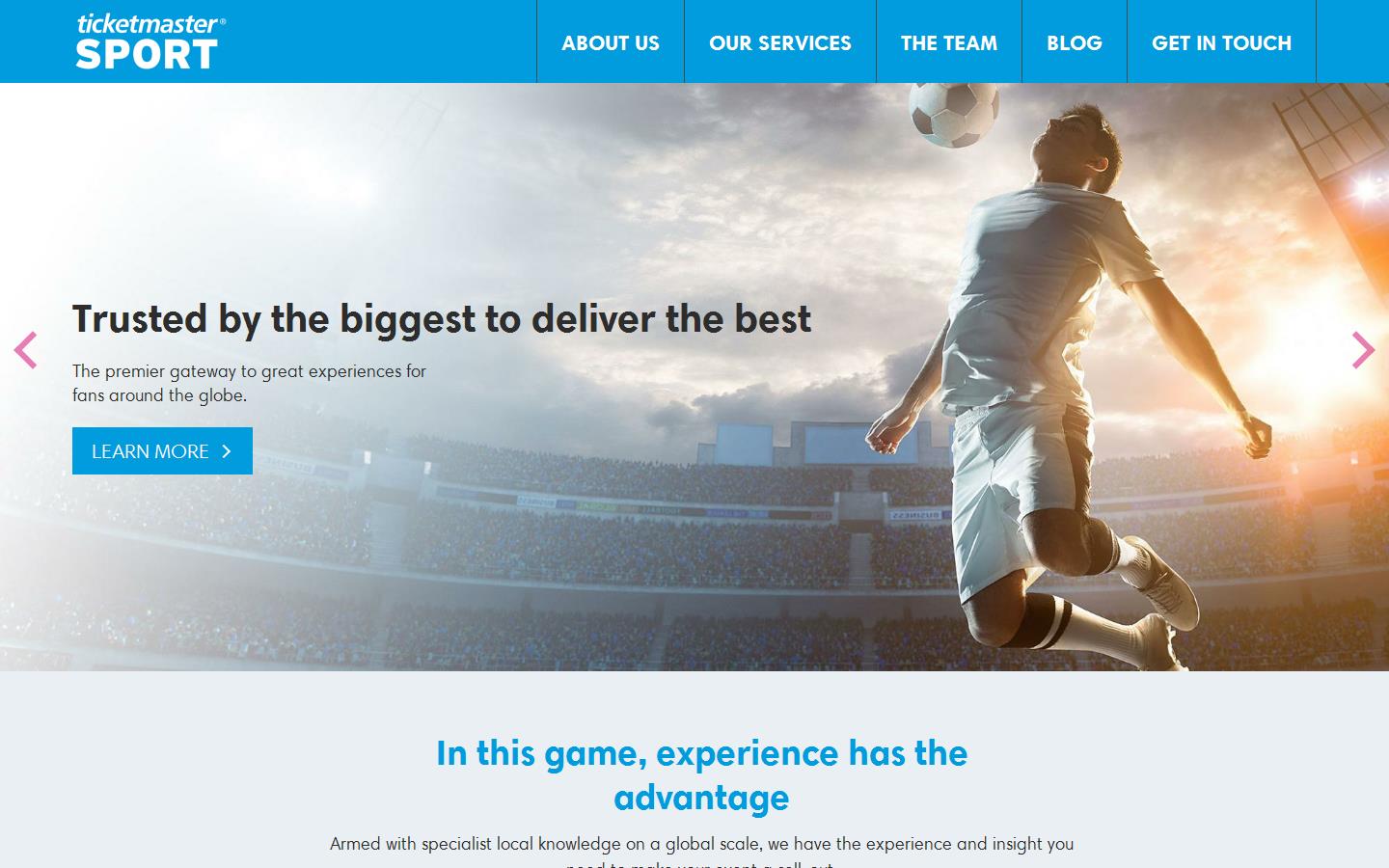 Ticketmaster Sport Website