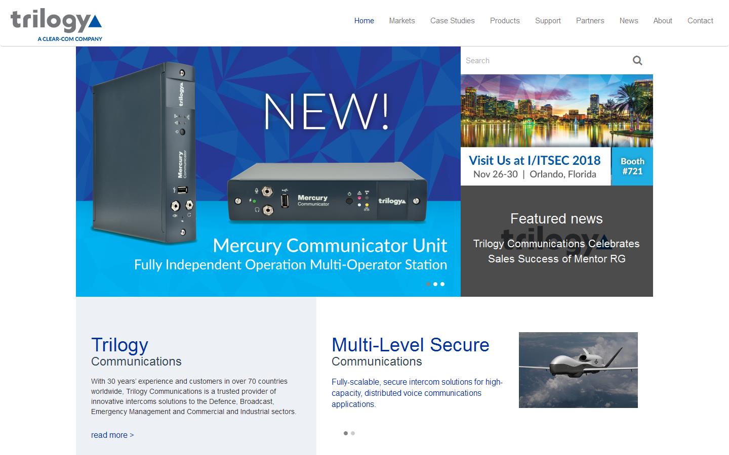 Trilogy Communications Ltd Website