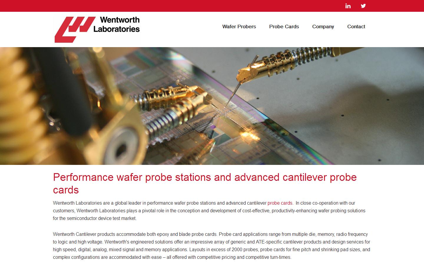 Wentworth Laboratories Website