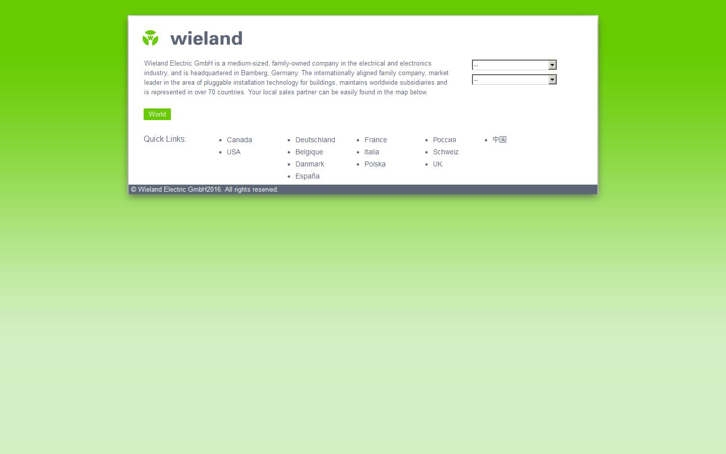 Wieland Electric Website