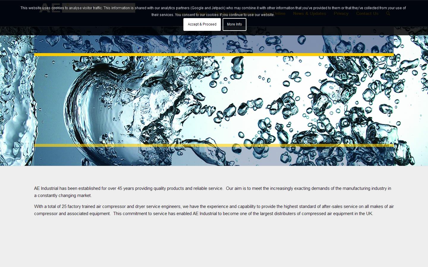 A E Industrial Website