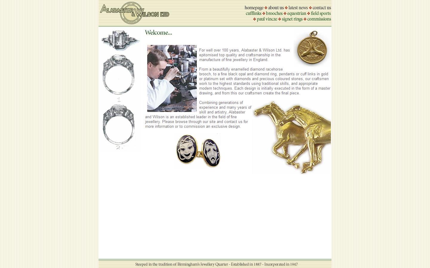 Alabaster & Wilson Ltd Website