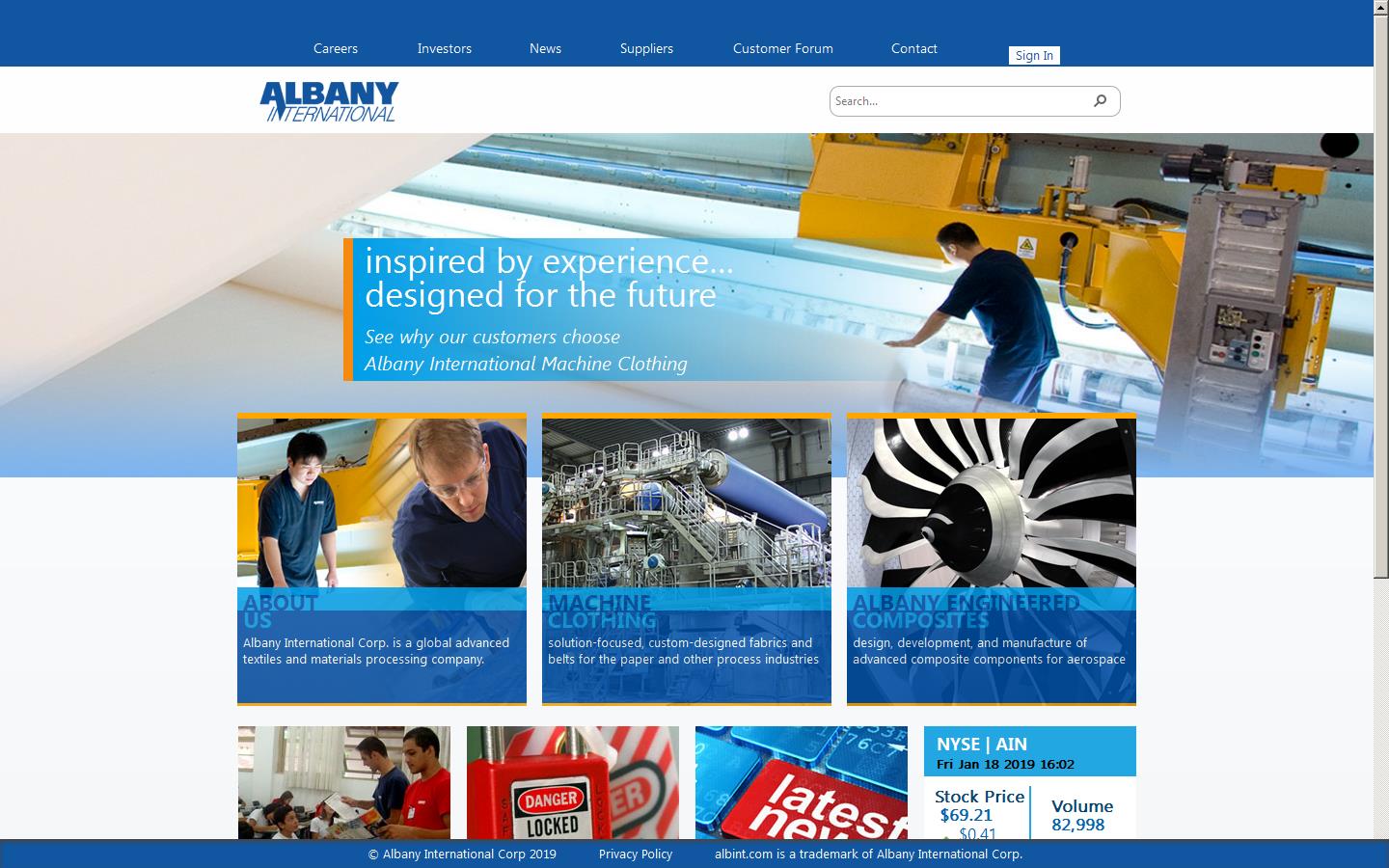 Albany International Website