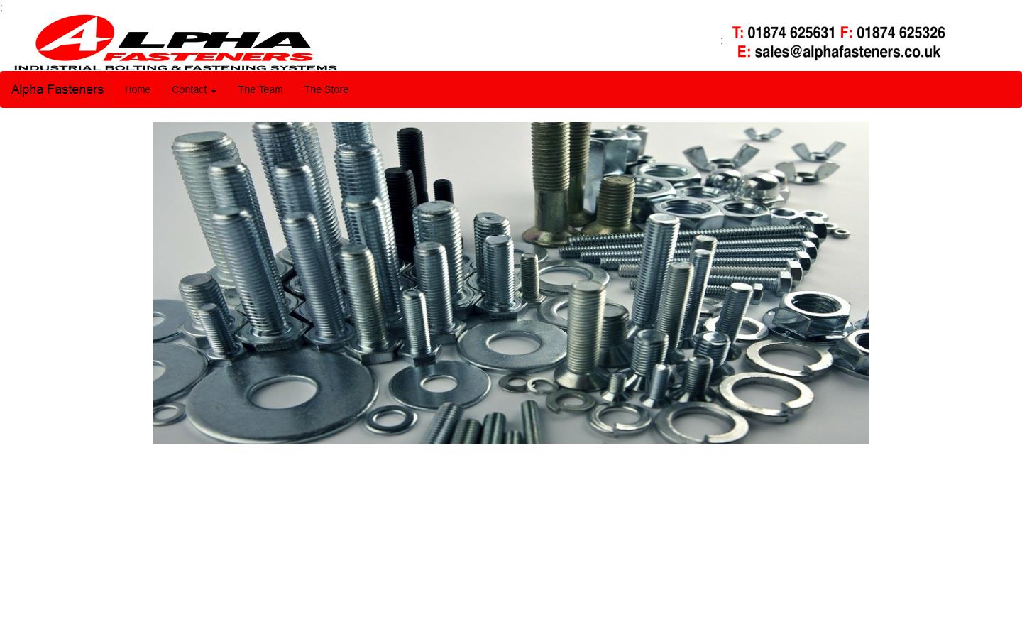 Alpha Fasteners Website