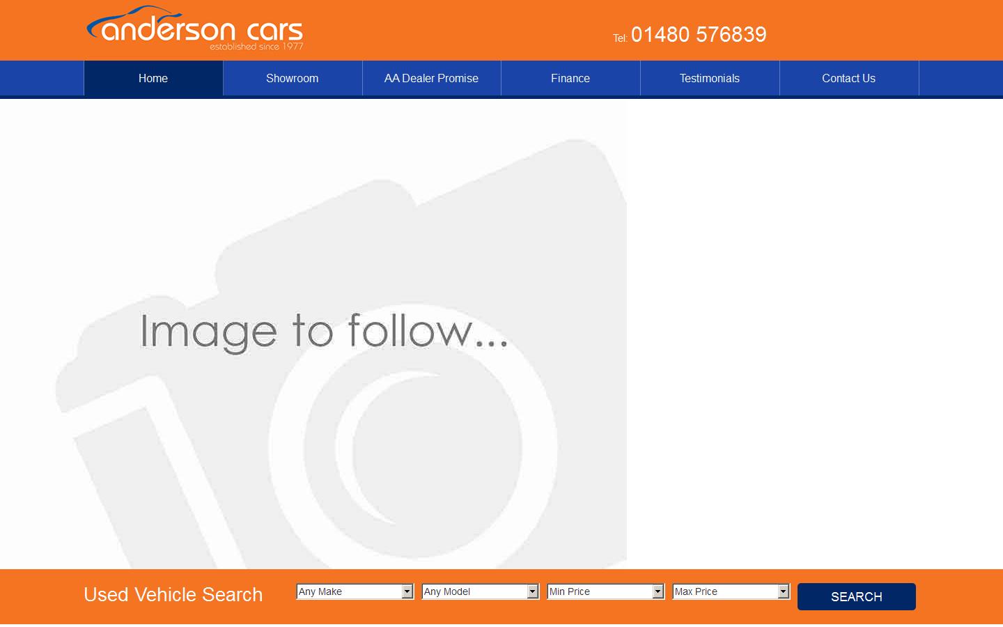 Anderson Cars Website