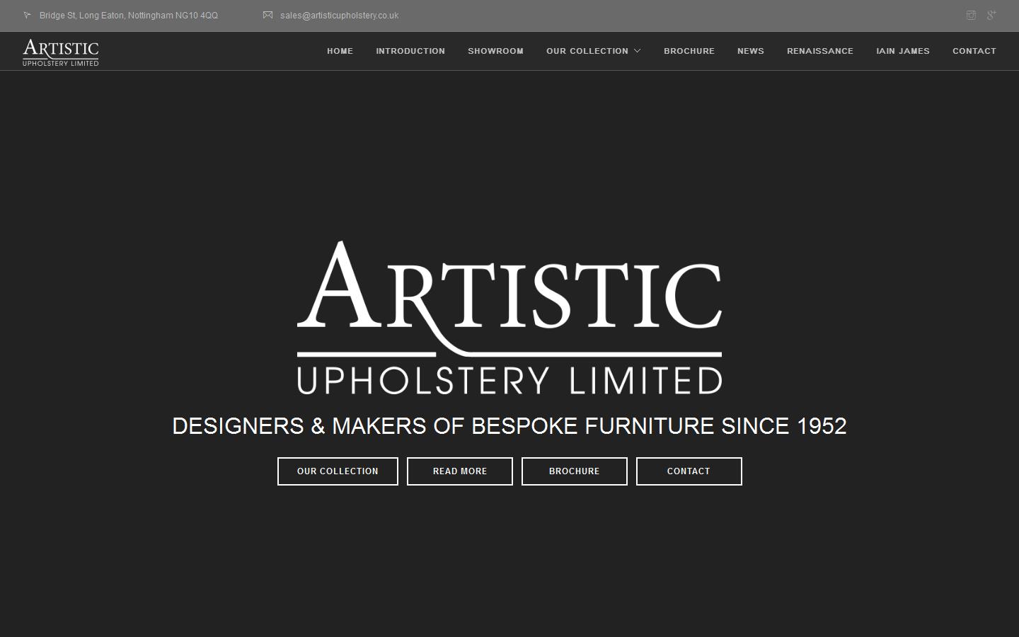 Artistic Upholstery Ltd Website