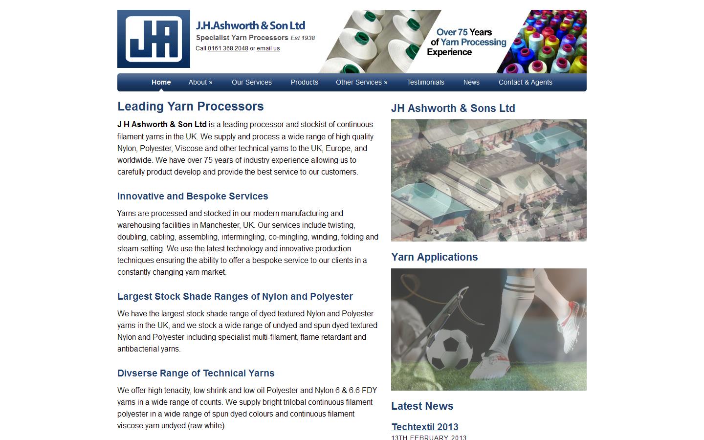 J H Ashworth & Son Ltd Website