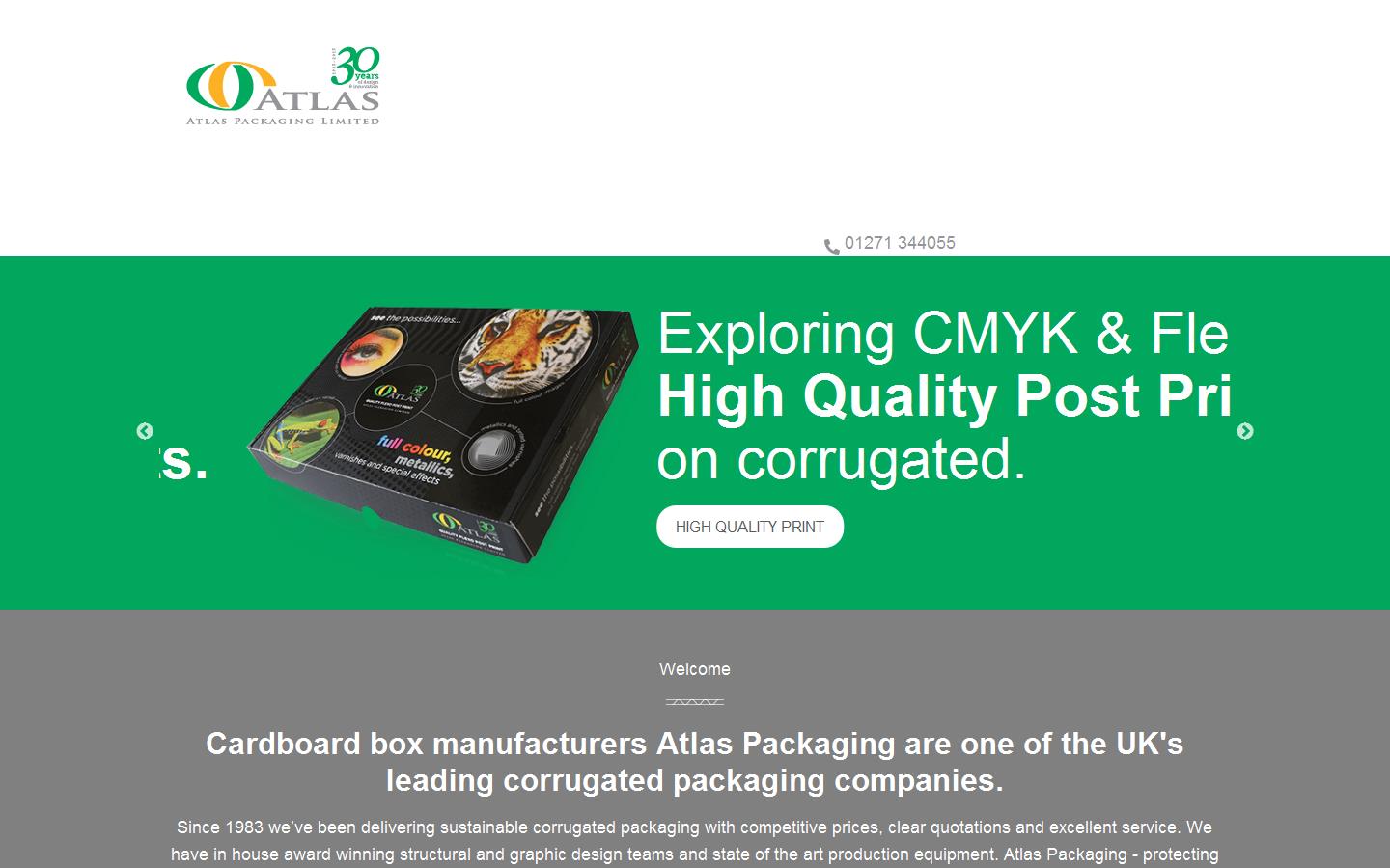 Atlas Packaging Website