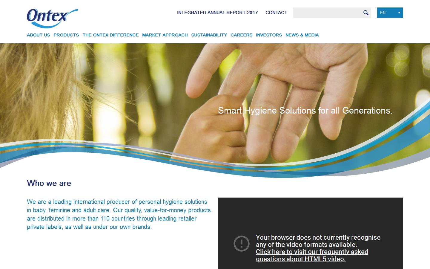 Ontex Website