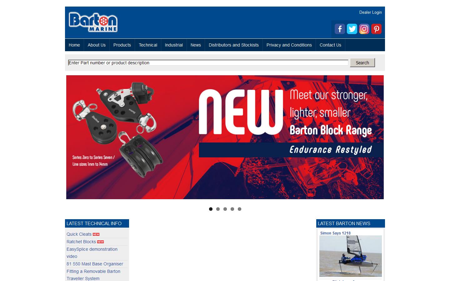 Barton Marine Equipment Ltd Website