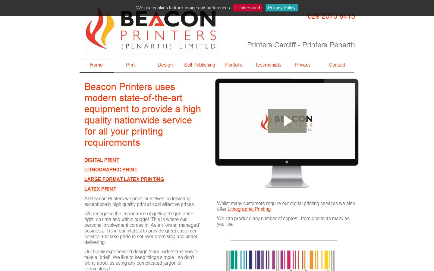Beacon Printers Penarth Ltd Website