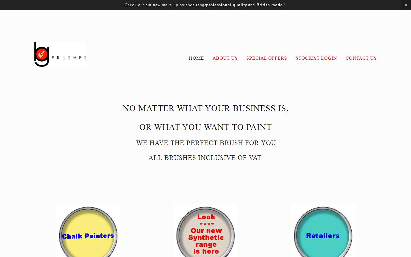 Bee Gee Brushes Website