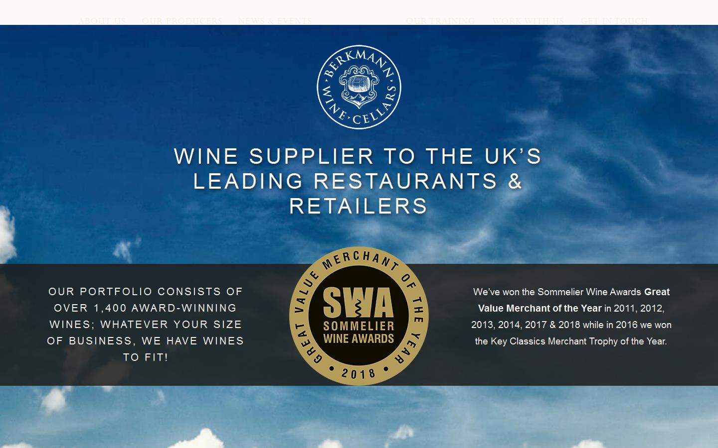 Berkmann Wine Cellars Website