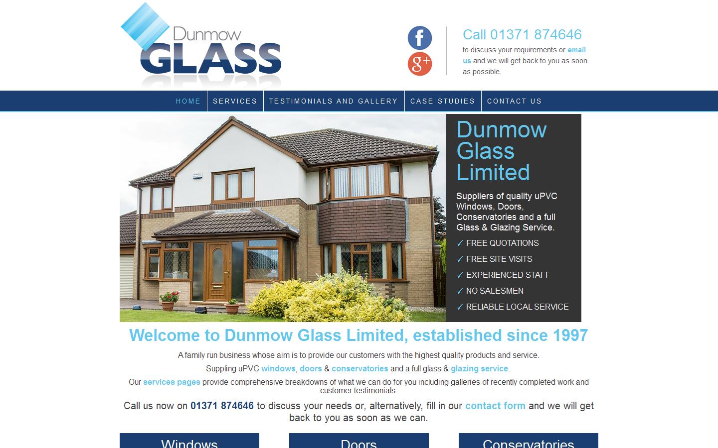 Dunmow Glass Website