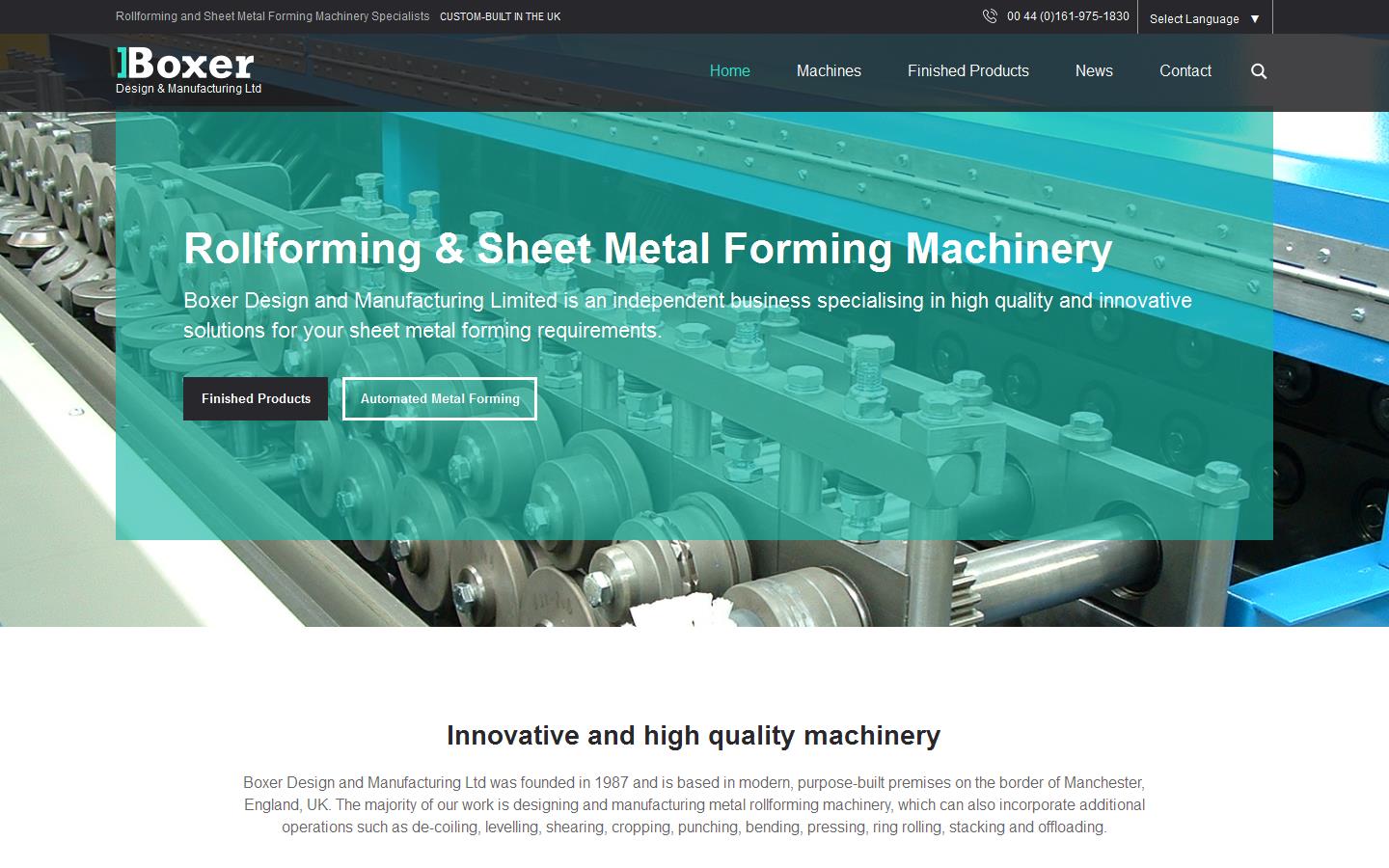 Boxer Design & Manufacturing Ltd Website