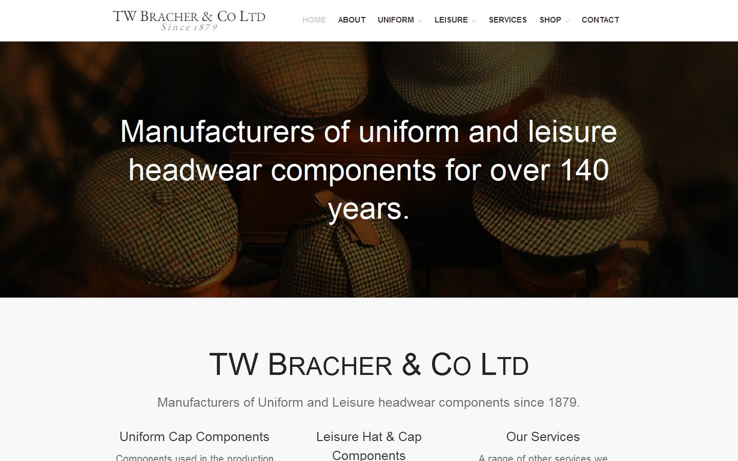 T W Bracher & Co. Ltd Website