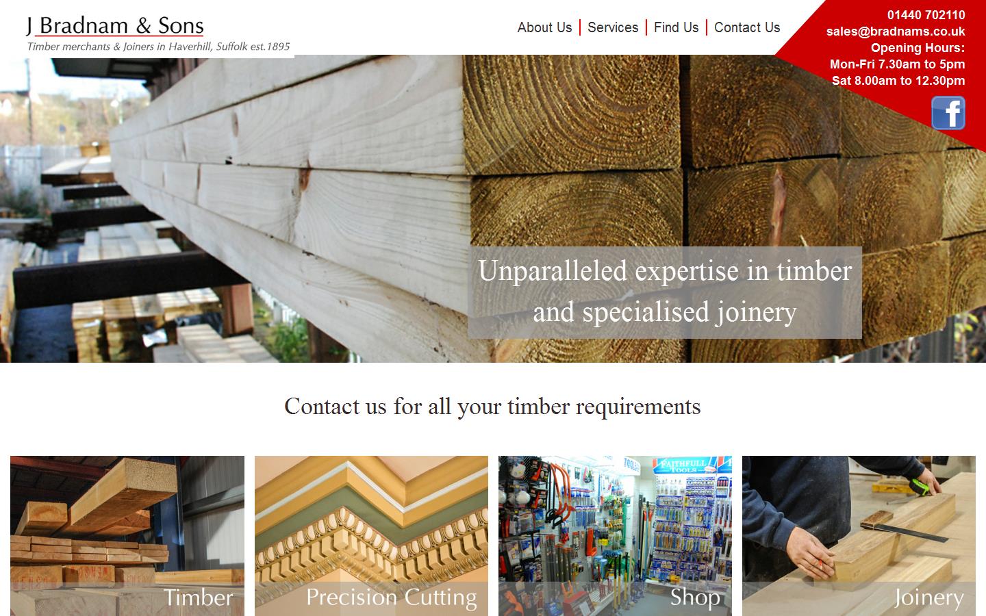J Bradnam & Sons Ltd Website