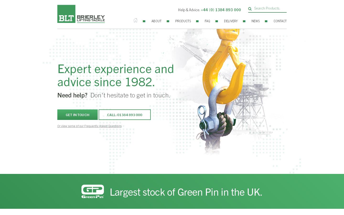 Brierley Lifting Tackle Co. Ltd Website