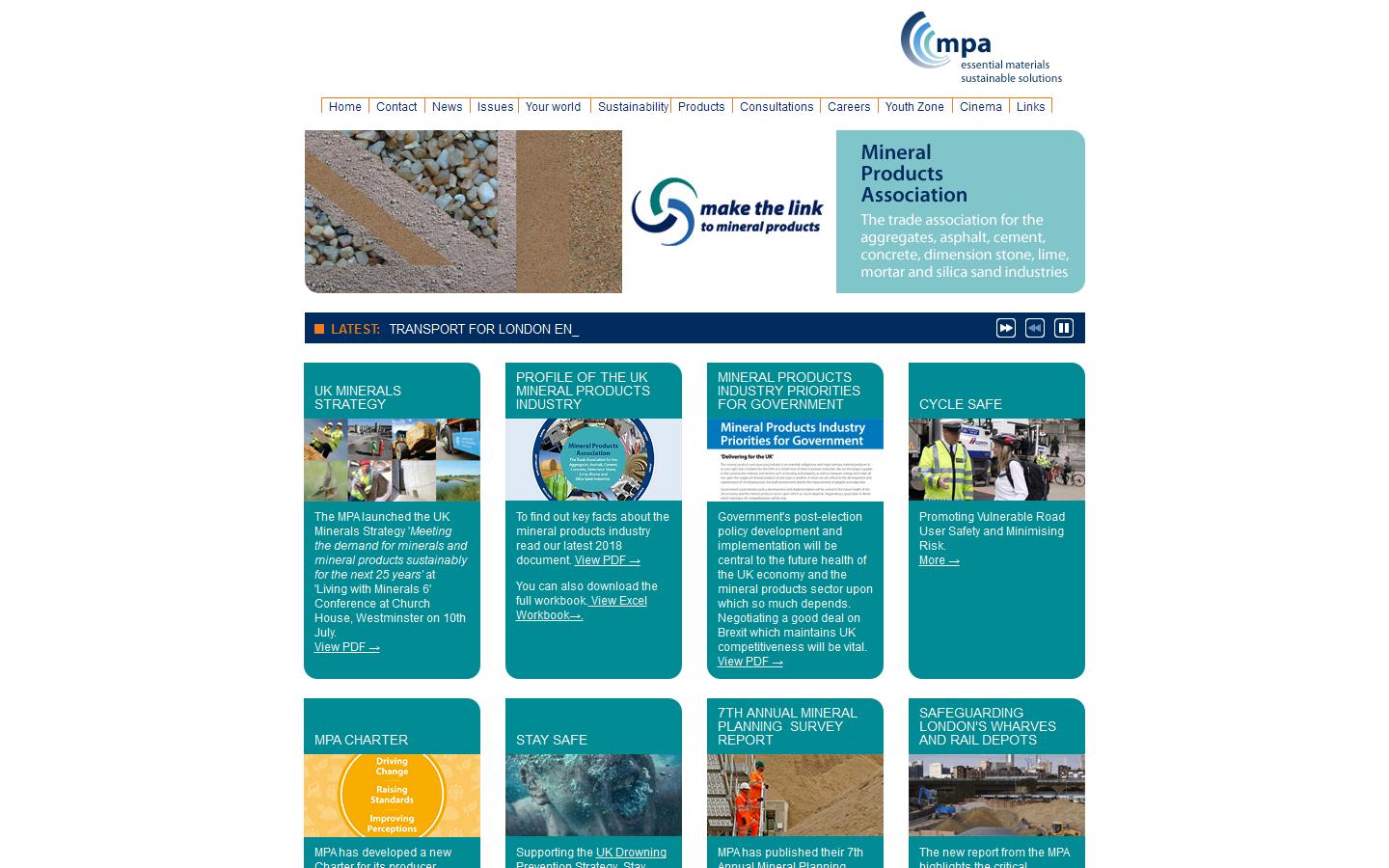 Mineral Products Association Website