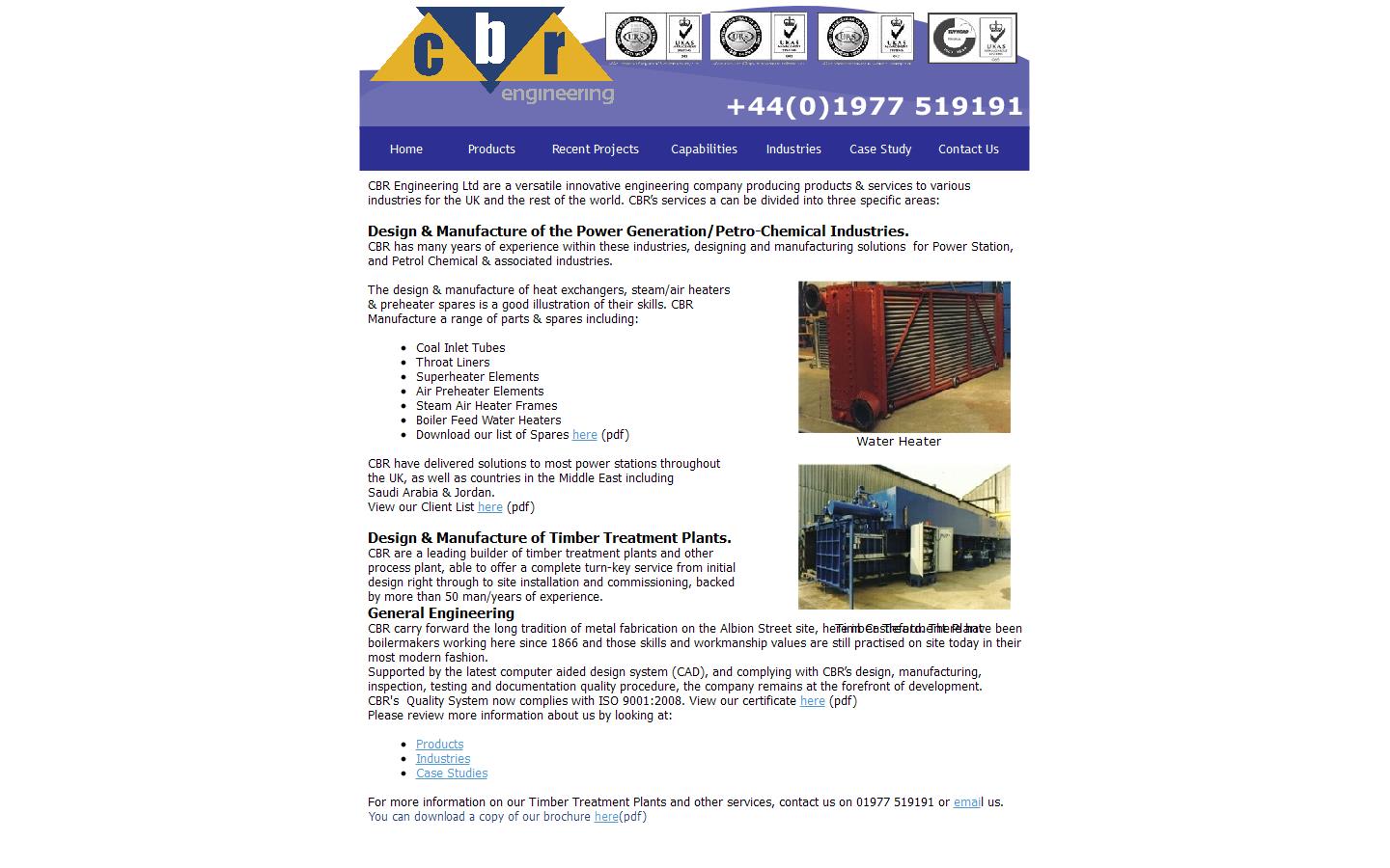C B R Engineering Website
