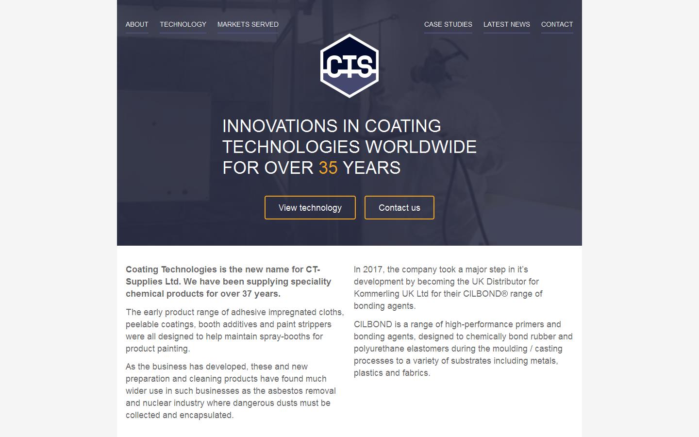 Coating Technologies Ltd Website