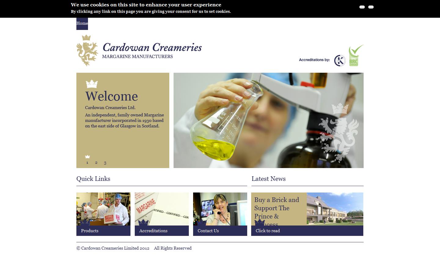 Cardowan Creameries Website
