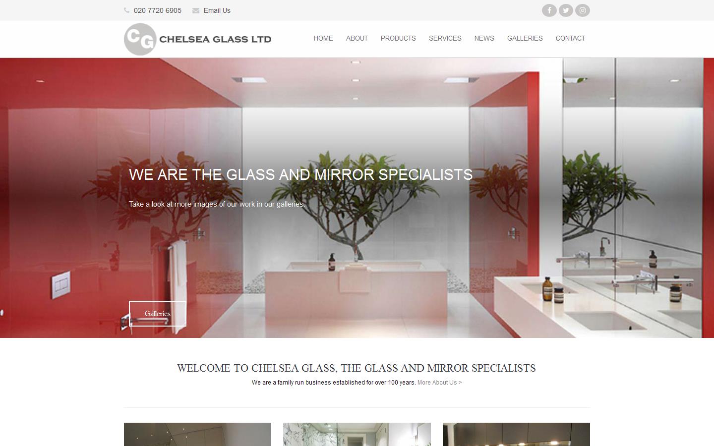 Chelsea Glass Ltd Website