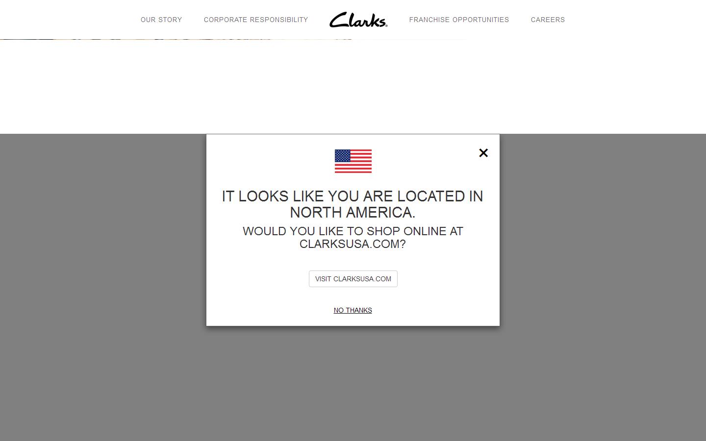 C & J Clark International Ltd Website
