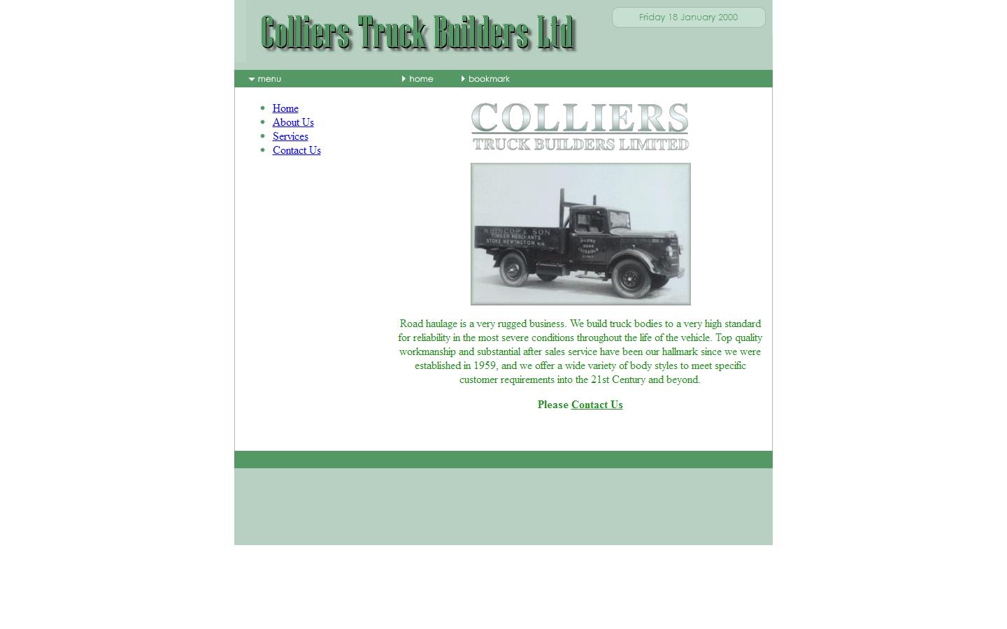 Colliers Truck Builders Ltd Website